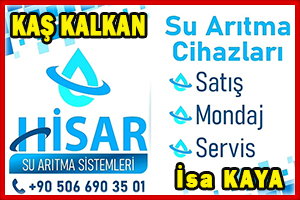 Kaş Kalkan Su Arıtma – Hisar Su Arıtma